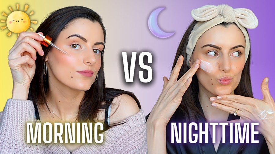 Morning vs Night Skincare Routine