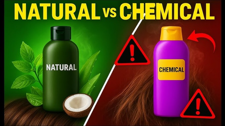 Herbal Shampoo vs Chemical Shampoo