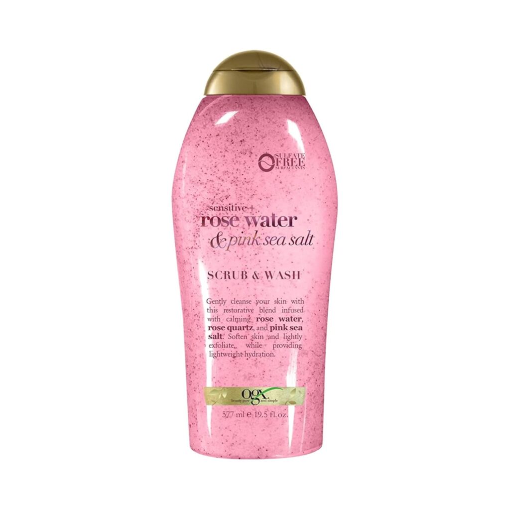 OGX Rosewater & Pink Sea Salt Scrub